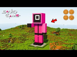 Minecraft: How To Build a Squid Game Pink Soldier Statue (Tutorial)