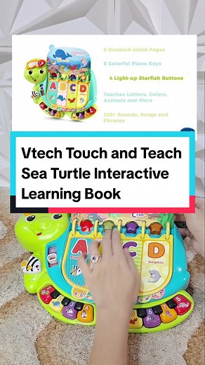 Vtech Touch and Teach Sea Turtle Interactive Learning Book