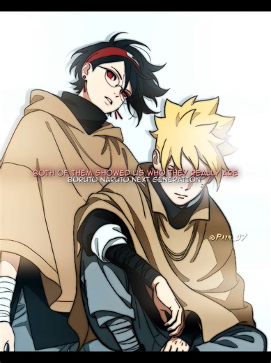 Boruto And Sarada Time Skip - Two blue vortex