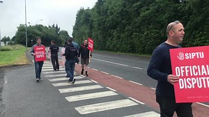 2.5K views · 38 reactions | Retention fire fighters at Castlebar fire station are on the picket line today over working conditions and pay. Passing traffic along the N5 - honked their support for the strikers | Midwest Radio | Facebook