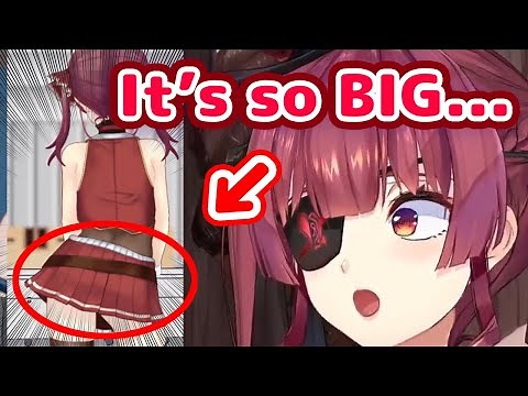 Houshou Marine - Reveals How HUGE Her Bottom Is【ENG Sub/Hololive】