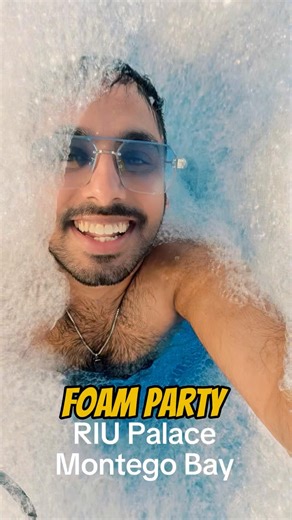 Foam party #shorts #ytshorts #travel #explore #jamaica #birthday #foam