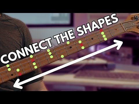 Learn EVERY Bass Pentatonic Shape & Connect Them 🔗