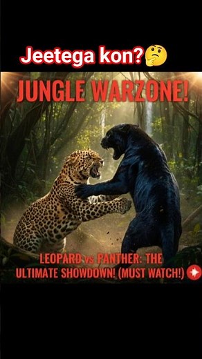 Jungle Warzone#leopard #animals #wildlife #cheetah ##