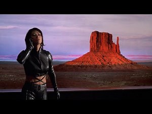 Nia Peeples - leather outfit