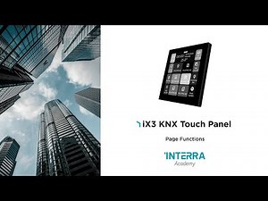 iX3 - 4" KNX Touch Panel | Page Function