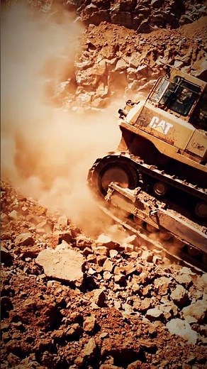 Massive CAT Bulldozer Powering Through Earth! 🚧 Heavy Equipment in Action