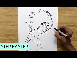 How to Draw L | L Drawing from Death Note | Sketch Drawing | Easy Sketches