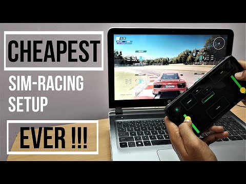 Cheapest Sim-racing setup ever | Smartphone as steering wheel