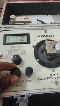 Vibration Meter RMS (Velocity) Calibration #calibration #vibration #vibrationmeter