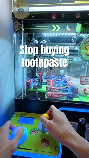 Why buy toothpaste when there are claw machines?