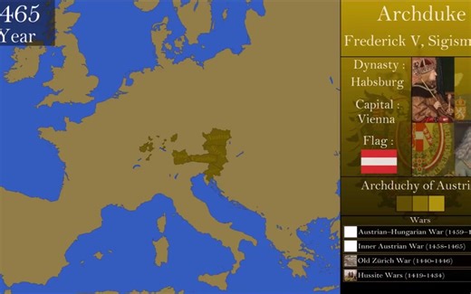 【历史地图】奥地利疆域变迁