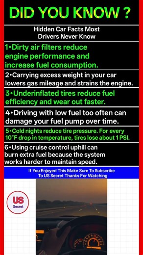 Hidden Car Facts Most Drivers Never Know
