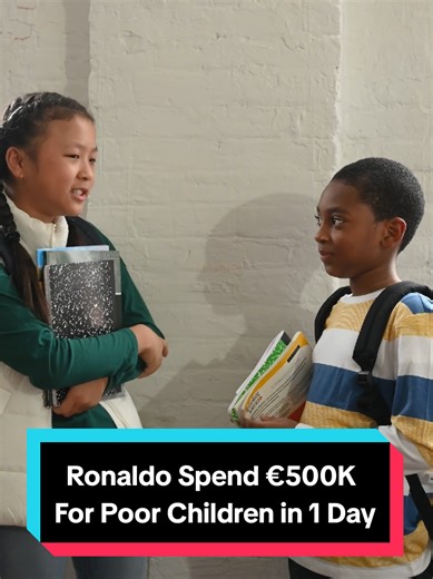 Ronaldo Donates €500,000 to Help Underprivileged Kids