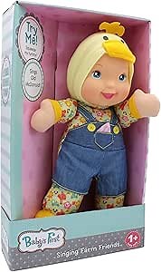 Baby's First 12" Farm Animal Friends Chick Soft & Cuddly Singing Musical Doll, Sings Old McDonald Had a Farm