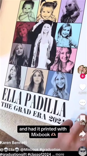 This Eras Tour inspired graduation gift lives in our heads rent-free. 😍 Here are some tips to create your own graduation gift this season. #gradseason #graduation #2025grad #gradgift // TikTok: karen.bennett | Mixbook