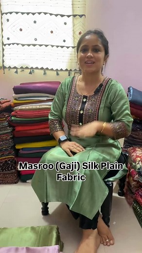 Kutch Kala on Instagram: "*Traditional Masroo Silk Fabric ✨️* It has a blend of silk & cotton fabric, this unique combination gives the fabric a beautiful sheen and drape. Material: Masroo (Gaji) Silk Width: 45 inches Usage: Blouse Choli/ Tops kurta Pant/ Home Furnishing & Men's Kurta *Best Quality Fabric👌🏻* All over India Courier Facility Available📦 *📌IN STOCK* *📍Kutch Kala Palanpur*"