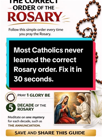 The Correct Order of the Rosary Explained