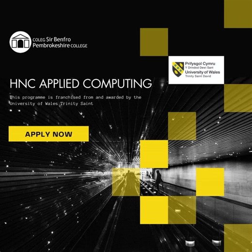 Upgrade your digital skills by studying HNC Applied Computing with...