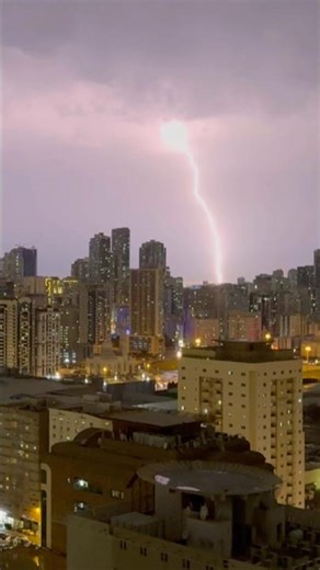 ⚡ INSANE Thunder From My Window 😳