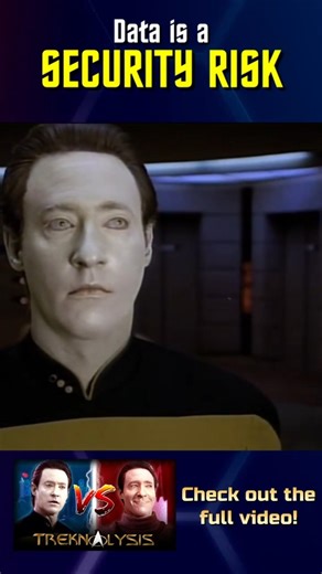 Data is a huge security risk #StarTrek #StarTrekTNG