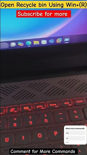 Open Recycle Bin folder 📂 | Recycle bin using command | Windows Recycle bin #education #windows