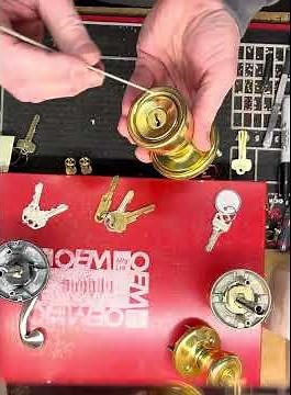 🔑standard Kwikest & Kwikset Titan/Society cylinder removal