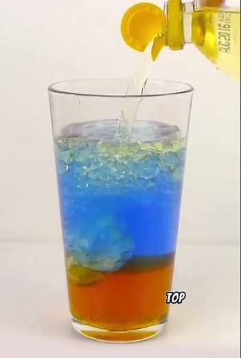 amazing density experiment with everyday objects 🧪 #explore