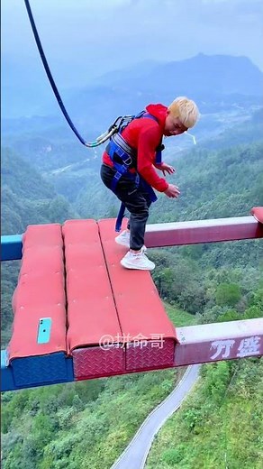 Sunset themed bungee with soothing natural wind ASMR+:Asmr Bungee Jumping