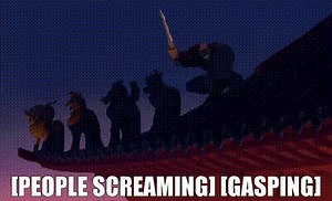 - [people screaming] - [gasping]