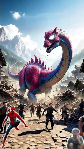 Superheroes But Brontosaurus💥Marvel and DC All characters #marvel #avengers #spiderman #superhero