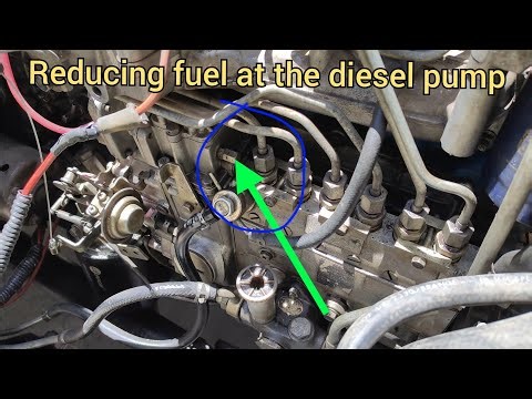 Reducing fuel at the diesel pump - 12 h-t engine fuel setting