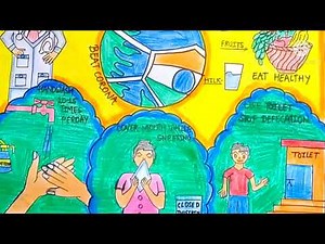 how to draw sanchari rog poster drawing || संचारी रोग नियंत्रण अभियान पोस्टर