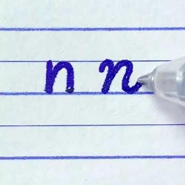 Learn to write print and cursive small letters n | How to write alphabet for beginners | Handwriting