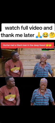 Hunter Encounters a Giant Man in the Forest