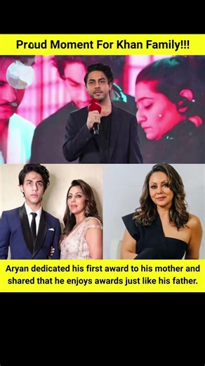 Proud Moment for the Khan Family as Aryan Khan Dedicates His First Award to Mother Gauri Khan!
