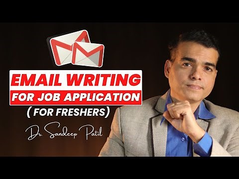 Email writing for a job application (freshers). | Email writing | Part 2 | by Dr. Sandeep.