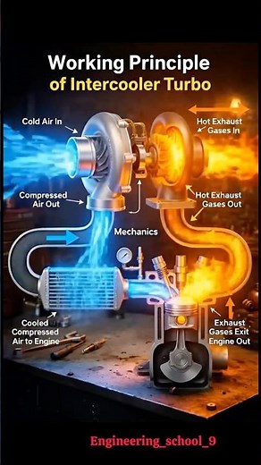 How a Turbo Intercooler Works | Turbocharger Intercooler Working Principle Explained 🔥