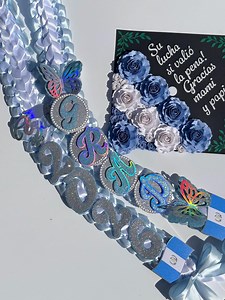 Guatemala Lei & Grad Cap | 2026 Senior | Graduate Lei | Senior Night Gift | Graduation Cap and Lei Bundle | Baby Blue Graduation Bundle |RTS - Etsy