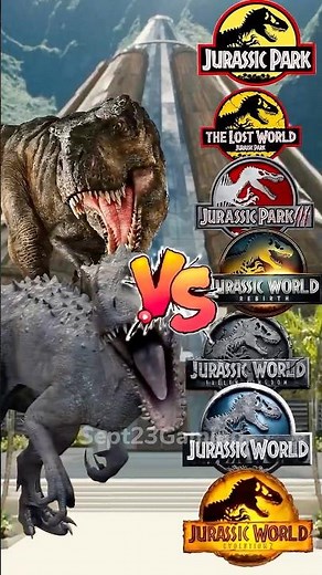 Indominus Rex x Tyrannosaurus Rex Ember vs Jurassic World All Dinosaurs