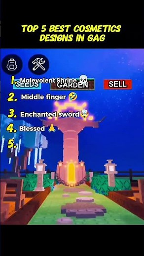 Best Cosmetics Design in Grow a Garden 💯 #growagarden #roblox