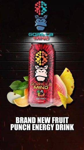 Gorilla Mind Fruit Punch Review 🍓⚡ Underrated Energy Drink?