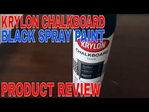 ✅ How To Use Krylon Chalkboard Black Spray Paint Review 🔴
