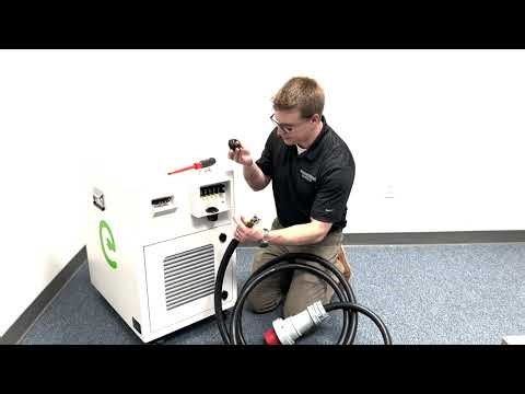 Setting up the EVESCO EVMO-S portable DC electric vehicle fast charger