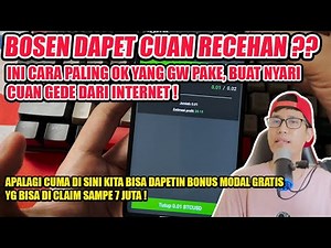 Bosen cuan recehan? Alternatif stormgain nih! Cara hasilkan uang di internet manfaatin bonus gratis