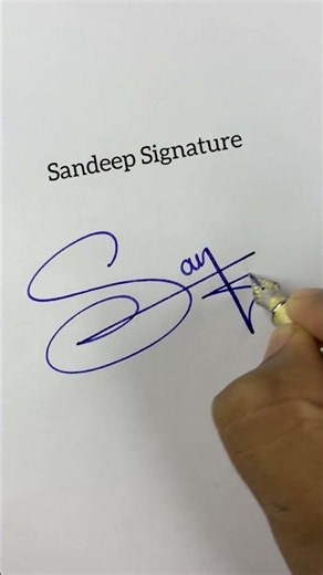 Signature | How to sign Sandeep #signature #art