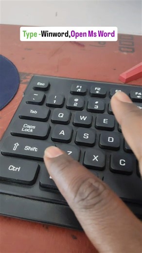 run Command se Ms word kaise open kre #trending #computereducation #ytshorts #trendingshorts #msword