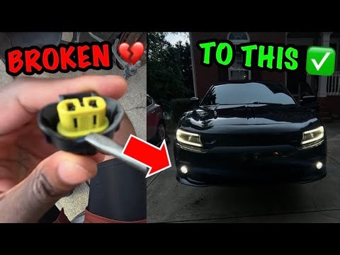 How to fix the Fog Light Issue with a Charger R/T to SRT Bumper Conversion (easy diy)