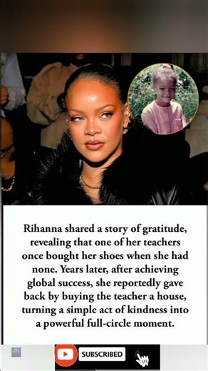 Rihanna turned kindness into a full circle moment ❤️ #Rihanna #Inspiration #Kindness #Viral