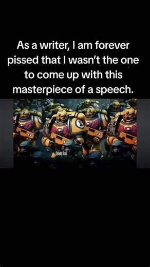 Heroism of Humanity in Warhammer 40K Speech